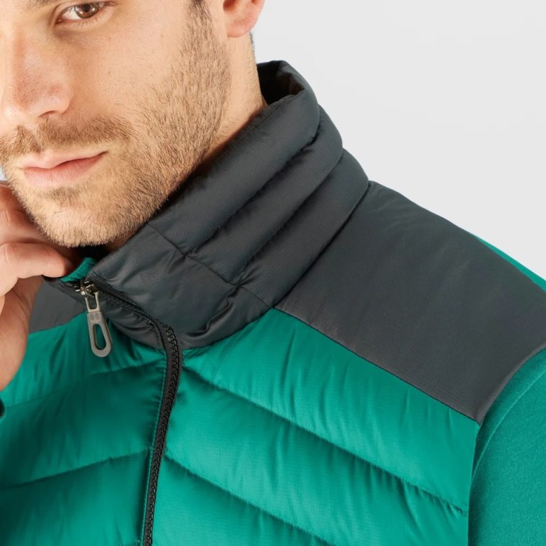 Salomon Essential Xwarm Down Zateplené Vesty Panske Zelene | SK 9ABFOS